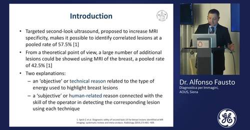 Six-year prospective evaluation of second look US with Volume Navigation for MRI-detected additional breast lesions with Dr. Alfonso Fausto