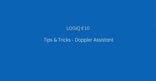 LOGIQ E10 Tips  Tricks Doppler Assistant